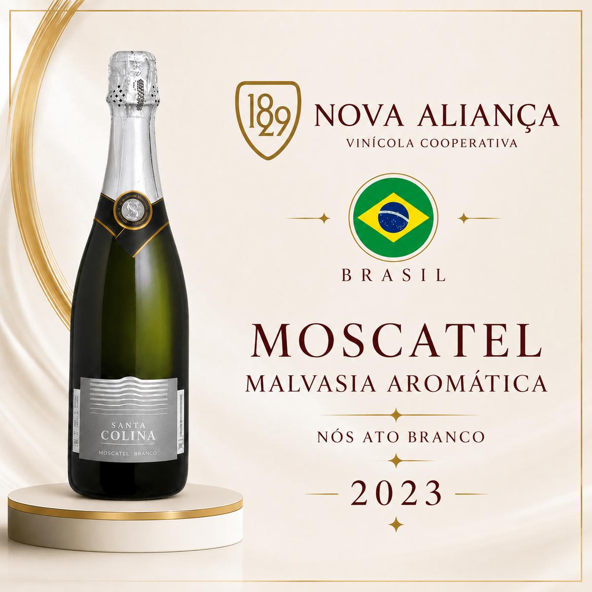 Santa Colina Espumante Moscatel Branco 750ml