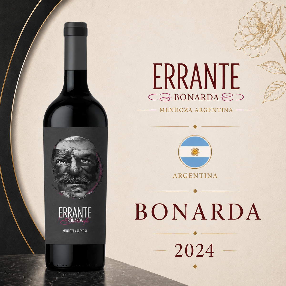 Errante Bonarda - Vinho Fino Tinto Seco 750 ml