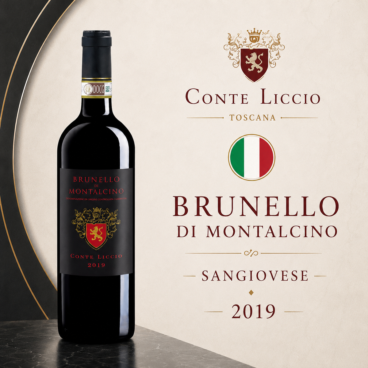 Brunello di Montalcino DOCG 2019 - Vinho Fino Tinto Seco 750 ml
