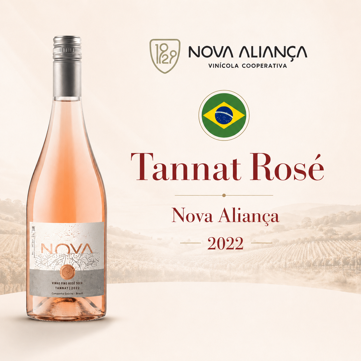 Nova Tannat Rosé – Vinho Rosé Seco 750ml