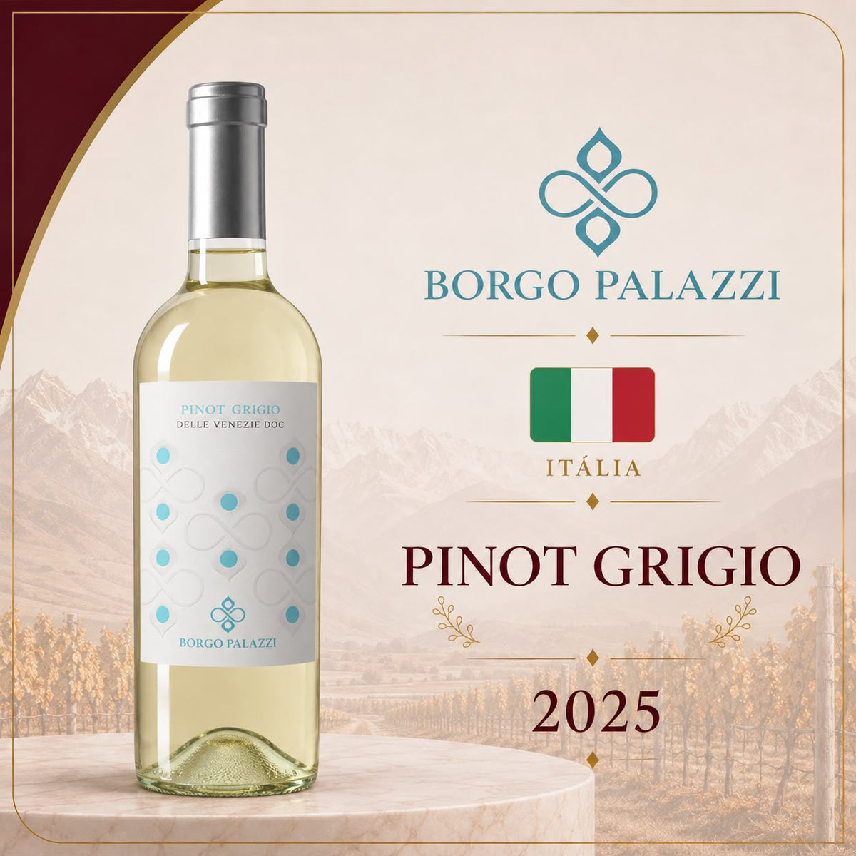 Pinot Grigio Borgo Palazzi DOC Delle Venezie - Vinho Branco