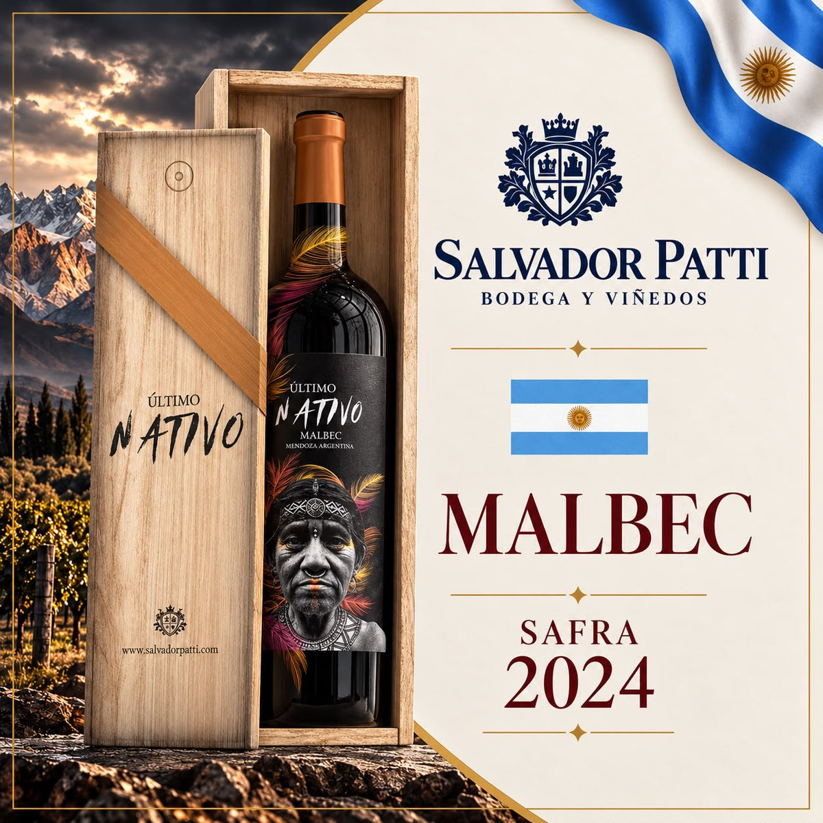 Último Nativo Malbec 2024 Magnum- Vinho Tinto