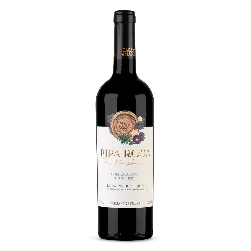 Pipa Rosa Colheita 2024 -Vinho Fino Tinto Meio Seco 750 ml